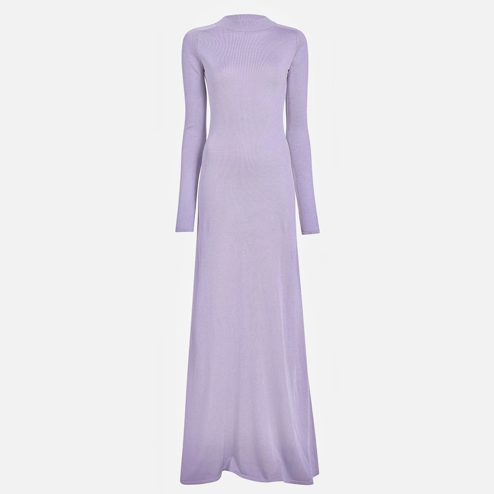 KHAITE Valera Long Sleeve Knit Dress